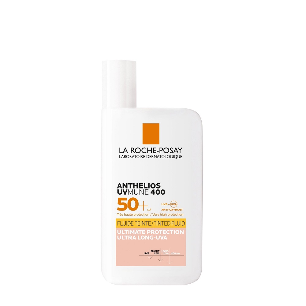 La Roche-Posay, ლა როშ პოზე, Anthelios, Fluide Teinte, ტონალური მზისგან დამცავი, SPF 50+, შეფერილობით, ფლუიდი, 50 მლ La Roche-Posay, ლა როშ პოზე, Anthelios, Fluide Teinte, ტონალური მზისგან დამცავი, SPF 50+, შეფერილობით, ფლუიდი, 50 მლ