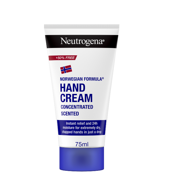 Neutrogena, ნიუტროჯენა, ნორვეგიული ფორმულა, ხელის კრემი, დამატენიანებელი, გლიცერინი, მშრალი კანი, 75 მლ