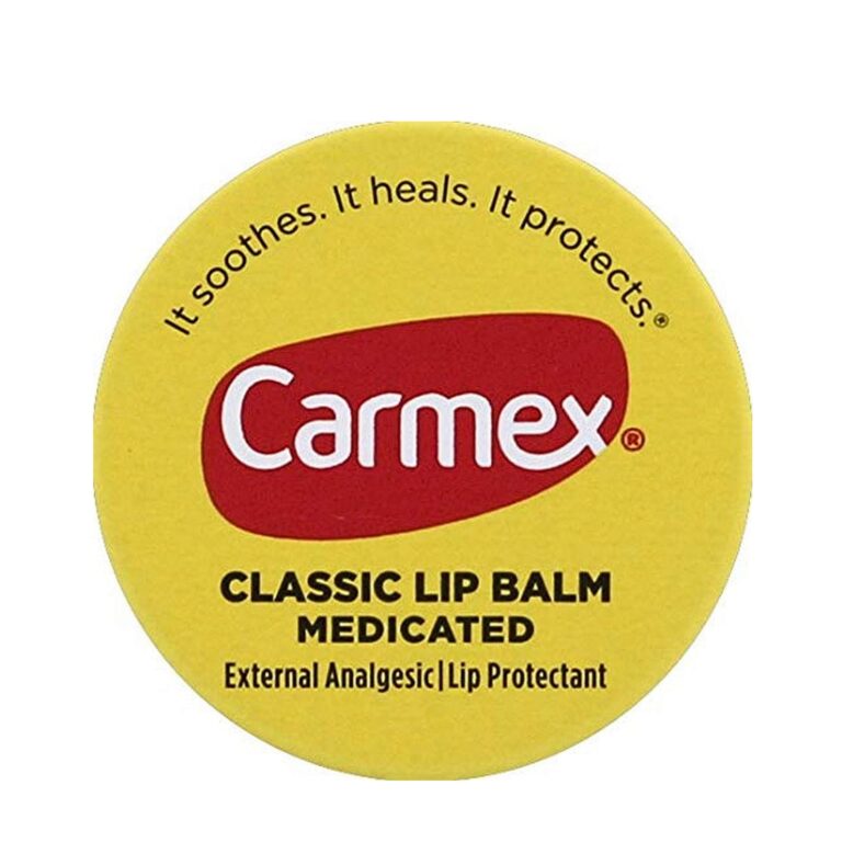 Carmex, კარმექსი, Lip Balm Jar, ტუჩის ბალზამი ქილაში, სამკურნალო ბალზამი, ტუჩის საცხი, დახეთქილი ტუჩები, 7.5 გ