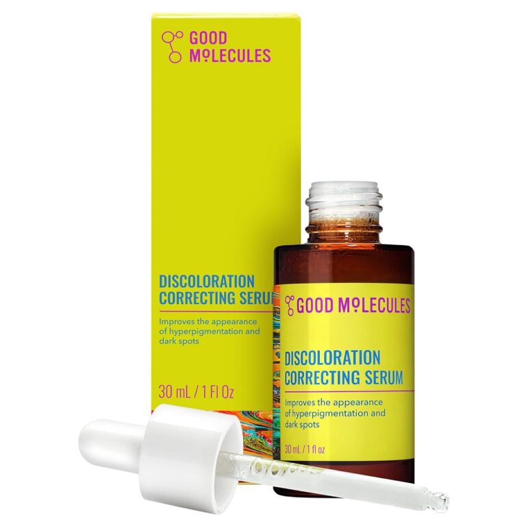 Good Molecules, გუდ მოლეკულსი, Discoloration Correcting Serum, ტრანექსამის მჟავა, ნიაცინამიდი, პიგმენტაცია, პიგმენტური ლაქები, პოსტაკნე, გამაღიავებელი შრატი, 30 მლ