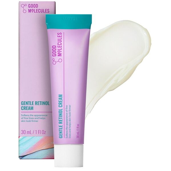Good Molecules, გუდ მოლეკულსი, Gentle Retinol Cream, რეტინოლი, ბაკუჩიოლი, ანტი-ასაკობრივი, ნაოჭები, დამწყები რეტინოლი, 30 მლ