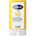 Cetaphil, სეტაფილი, Sheer Mineral Sunscreen Stick, მზისგან დამცავი სტიკი, SPF 50, მინერალური დამცავი, სტიკი, 14 გ