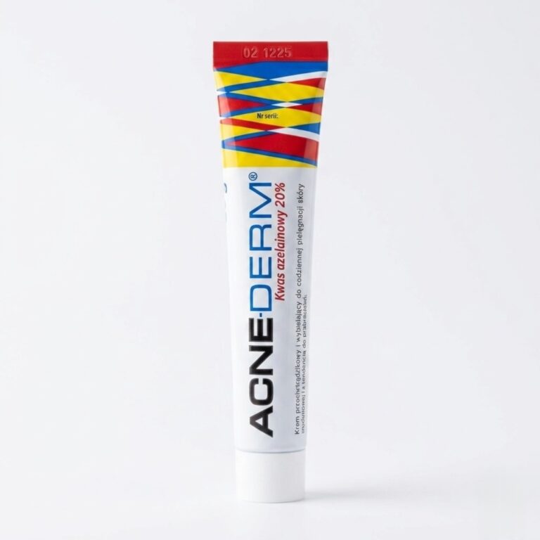 Acne-Derm, აკნე დერმი, Azelaic Acid 20%, აზელაინის მჟავა, აკნე, მელაზმა, პიგმენტაცია, პოსტაკნე, სააფთიაქო, 20 გ