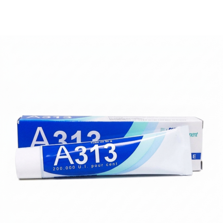A313, ფრანგული კოსმეტიკა, ფრანგული აფთიაქი, Pommade, რეტინოლი, ვიტამინი A, რეტინილ პალმიტატი, ანტი-ასაკობრივი, აკნე, ნაოჭები, მალამო, 50 გ