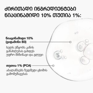 ნიაცინამიდი და თუთია