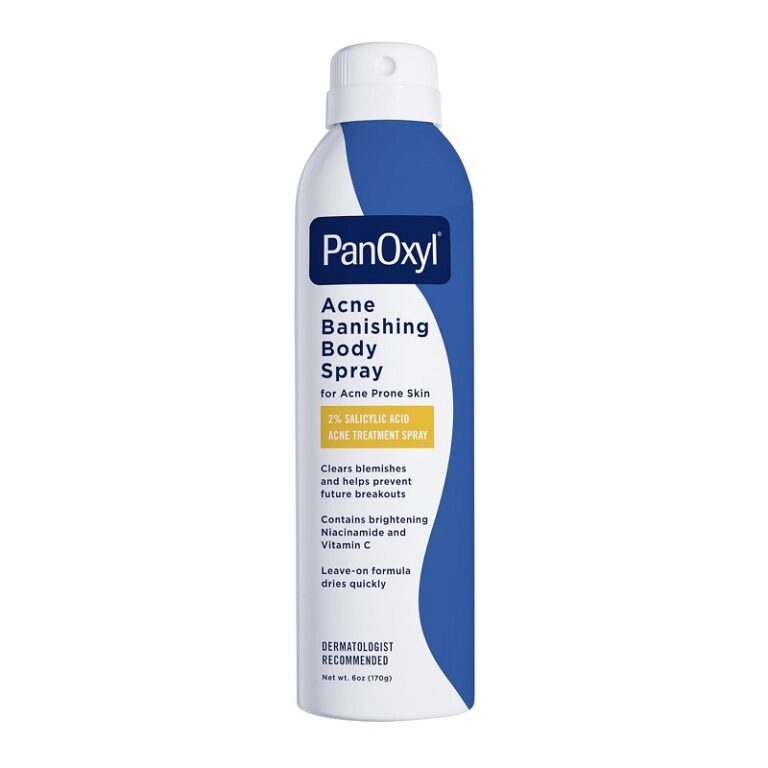 PanOxyl, პანოქსილი, Acne Body Spray, ტანის სპრეი, ტანის აკნე, სალიცილის მჟავა, გამონაყარი ზურგზე, ნიაცინამიდი, C ვიტამინი, ჰამამელისი