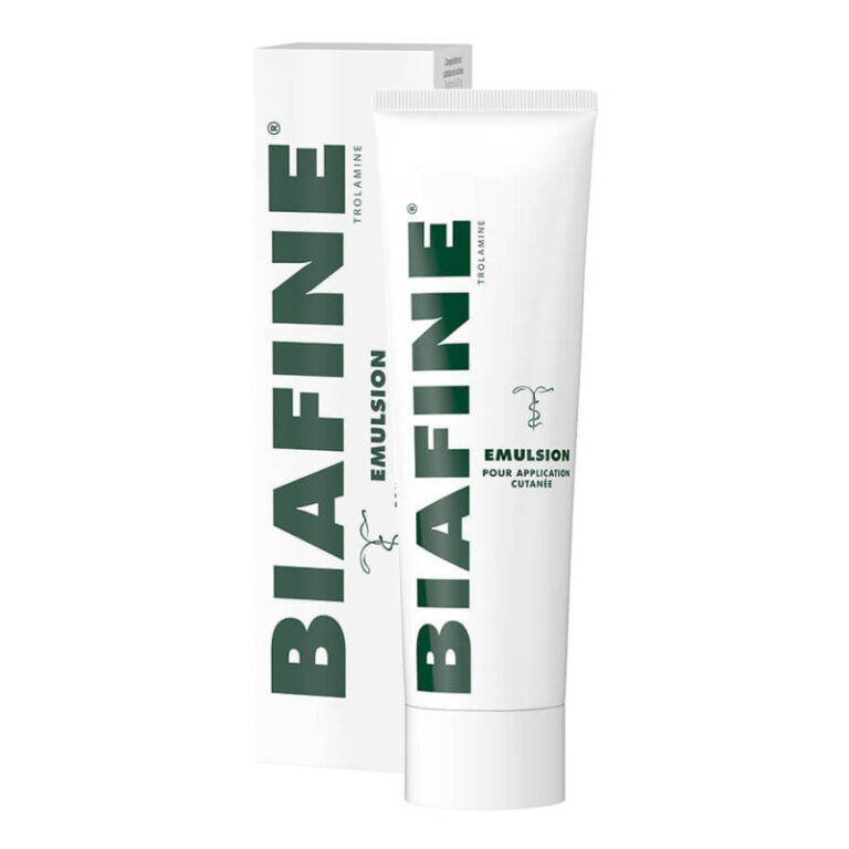 Biafine, ბიაფინი, emulsion, ემულსია, მზის დამწვრობა, დამწვრობის მალამო, ფრანგული კოსმეტიკა, სააფთიაქო, ტროლამინი, ლაზერის შემდგომი, დამატენიანებელი ნიღაბი