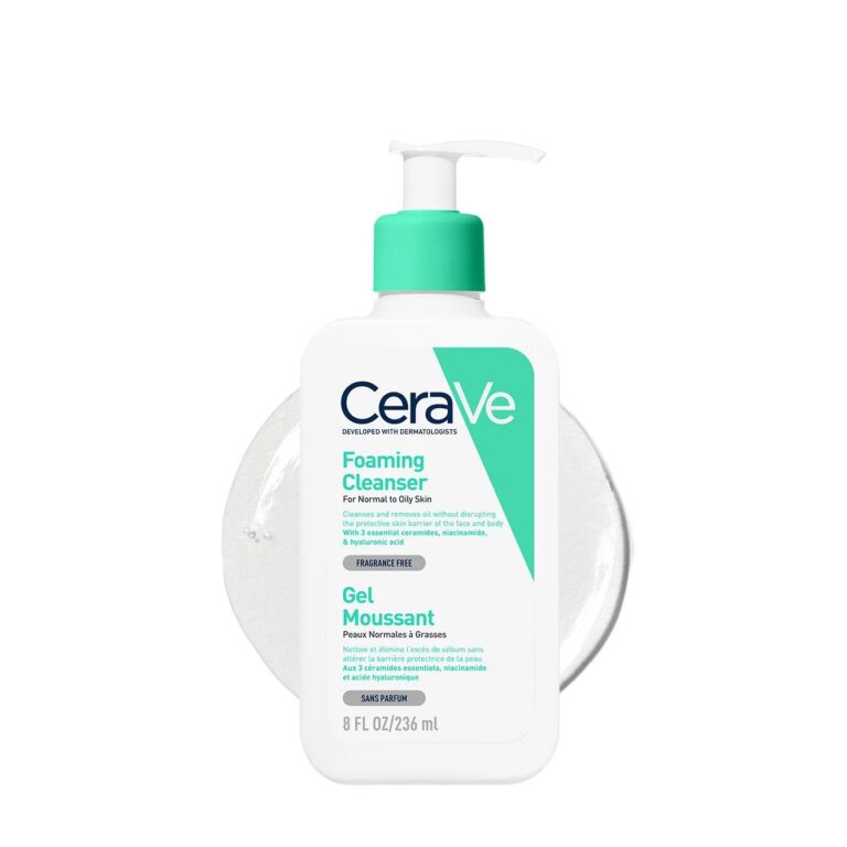 CeraVe, სერავე, Foaming Cleanser, დასაბანი გელი, ქაფოვანი დასაბანი, ცხიმიანი კანი, კომბინირებული კანი, კერამიდები, ნიაცინამიდი, ჰიალურონის მჟავა, აკნე, სახის წმენდა, ბარიერის აღდგენა