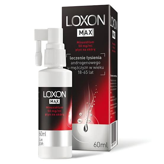 Loxon Max, ლოქსონ მაქსი, Minoxidil 5%, მინოქსიდილი 5%, თმის ცვენა, მამაკაცის თმის ცვენა, გამელოტება, ალოპეცია, პოლონური, 60 მლ